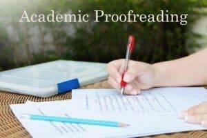 academic proofreading