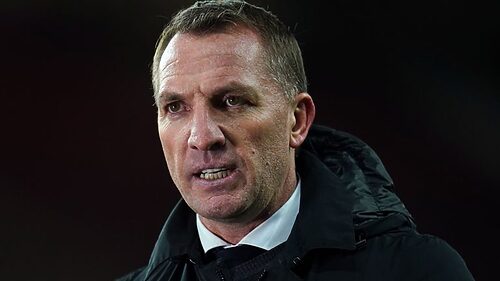 Leicester manager Brendan Rodgers (PA)