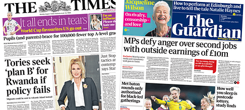 The Papers: ‘Plan B on Rwanda’ as ‘MPs defy second jobs anger’