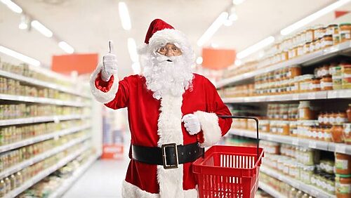 What time is the supermarket open on Christmas Eve, when is the last day I can post a card?