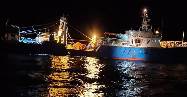 BREAKING NEWS: The Nigerian Navy intercepts a vessel carrying 2 million litres of stolen fuel to Benin Republic.