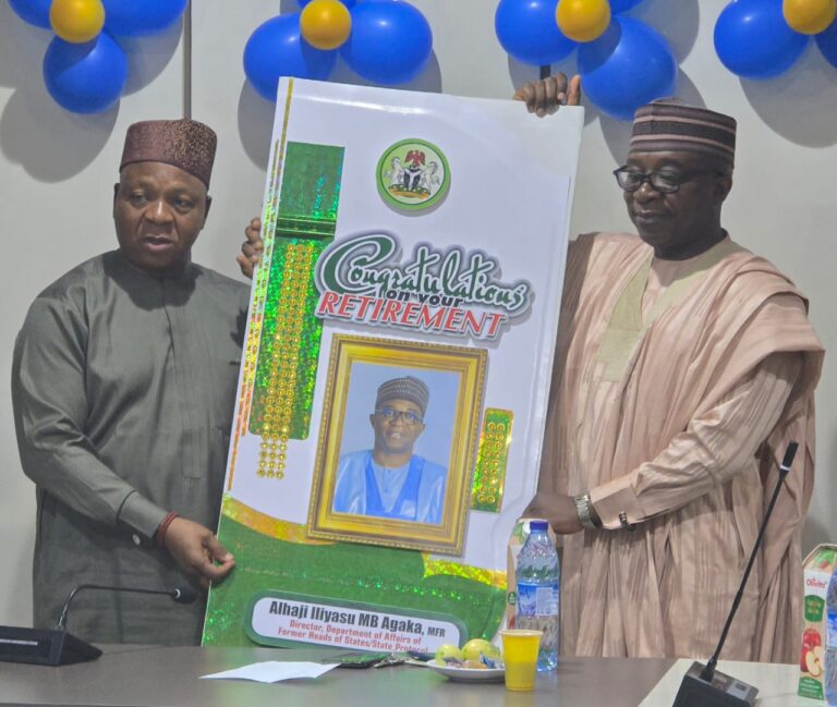 PHOTOS: SGF Praises Director Baba Agaka on Retirement from the Presidency