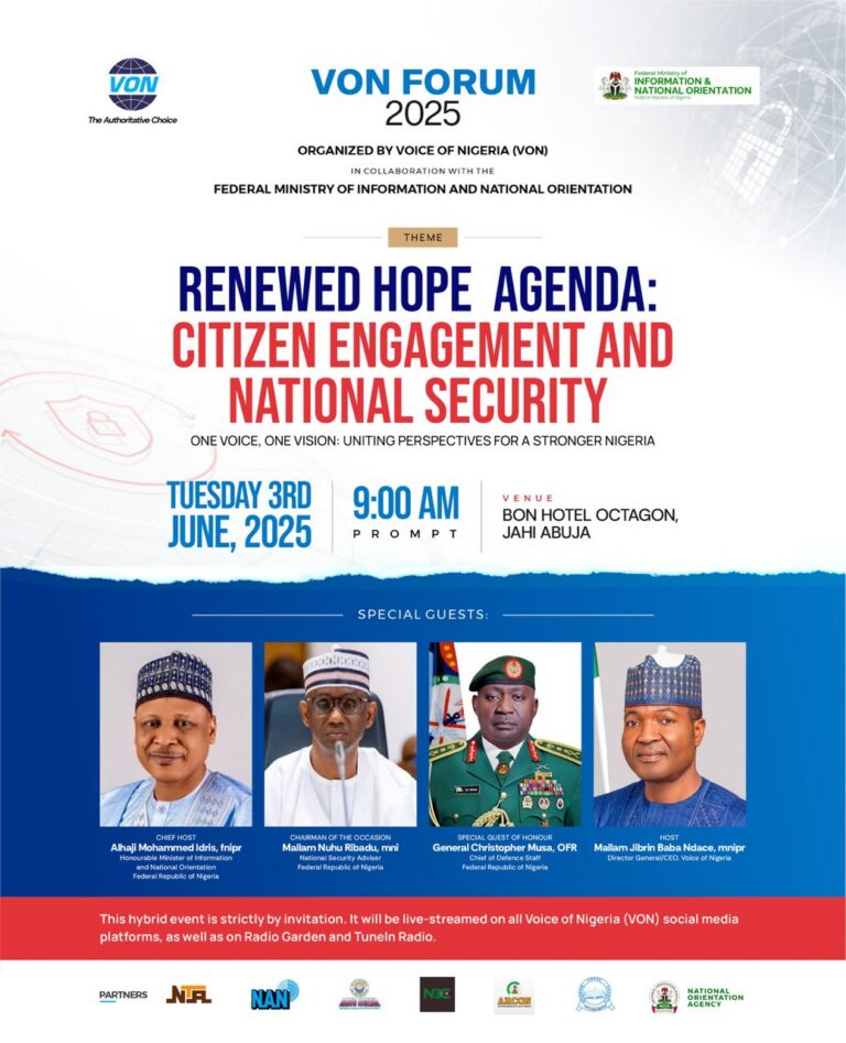 VON Forum: Signalling a new era of citizen-led dialogue on national security By Gidado Yushau Shuaib
