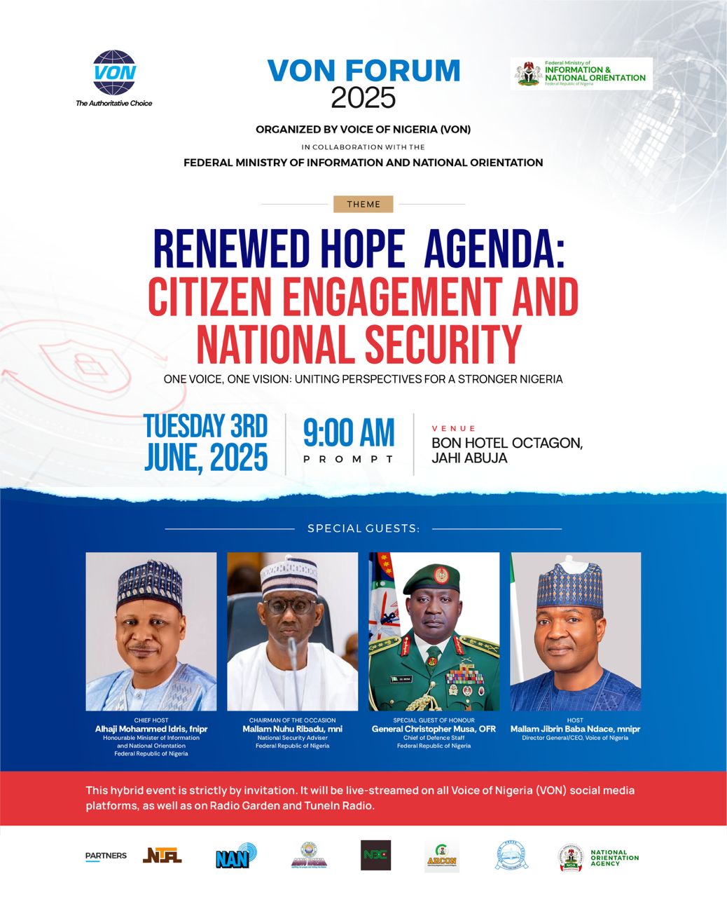 VON Forum: Signalling a new era of citizen-led dialogue on national security By Gidado Yushau Shuaib