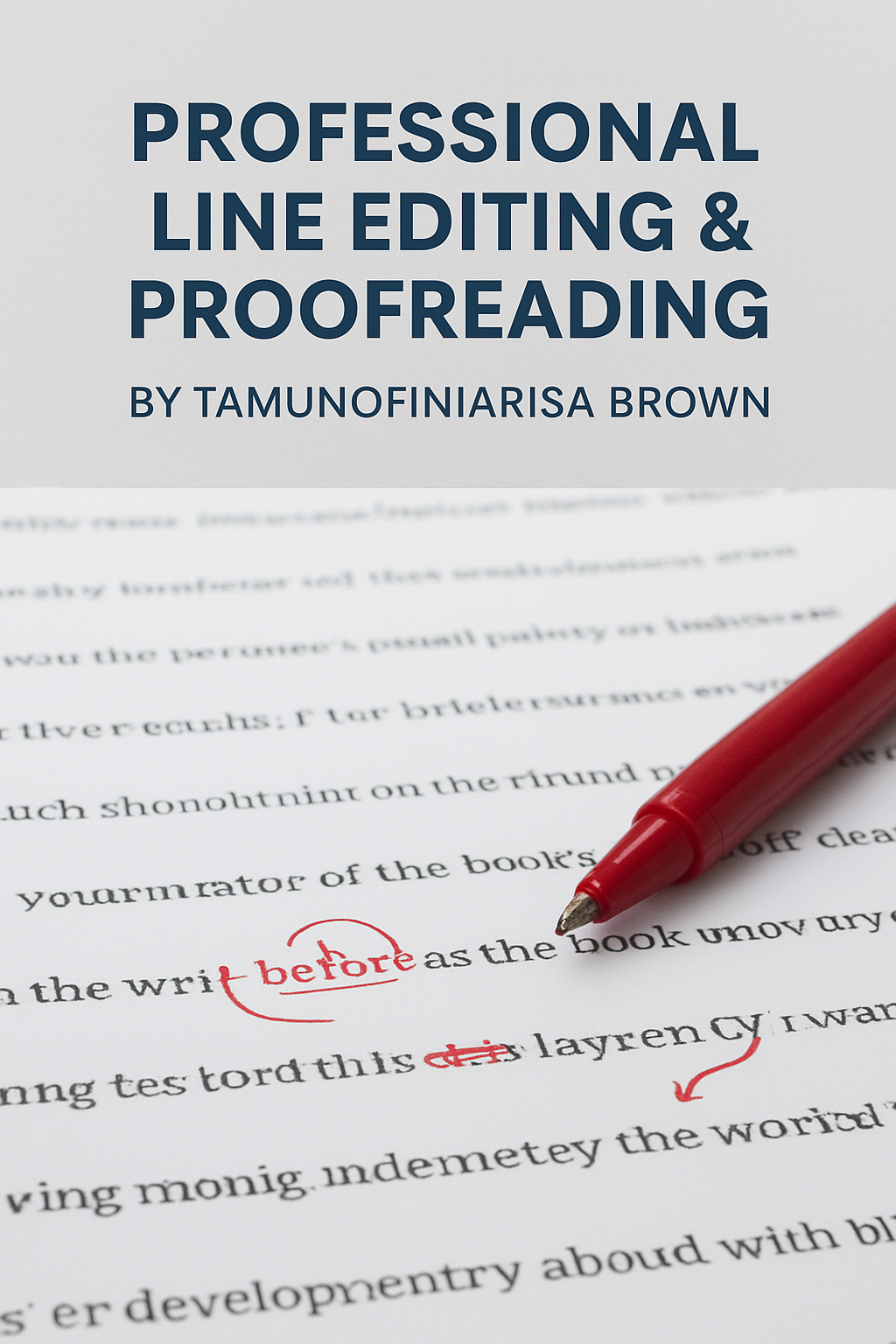 I will be your book editor and proofreader