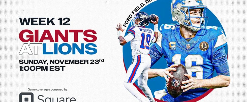 New York Giants vs. Lions: Live coverage, injury news, and highlights