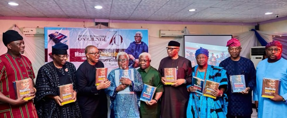 Literary Giant at 70: Peter Obi, Gbenga Daniel, Others Gathers as Prof. Onigbinde Launches ‘The Stubborn Goat’