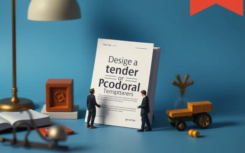 I will design a tender or proposal document template cover