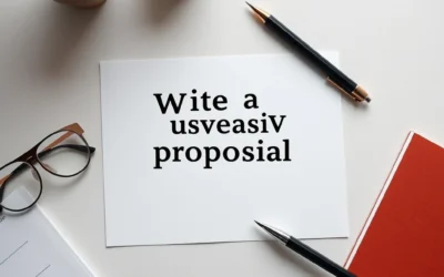 I will write a persuasive business proposal cover