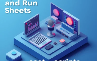I will write podcast episode scripts and run sheets cover